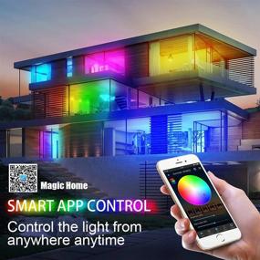 img 3 attached to Enhance Your Smart Home with Smart WiFi Dreamcolor RGBIC Strip Lights: 16.4ft Kit compatible with Alexa/Google Assistant, 🏠 Wireless Remote Control, and Alexa Voice Control for Addressable LED Strips Color Change. Experience Mic Sync to Music Lightstrip!