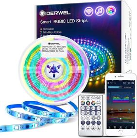 img 4 attached to Enhance Your Smart Home with Smart WiFi Dreamcolor RGBIC Strip Lights: 16.4ft Kit compatible with Alexa/Google Assistant, 🏠 Wireless Remote Control, and Alexa Voice Control for Addressable LED Strips Color Change. Experience Mic Sync to Music Lightstrip!