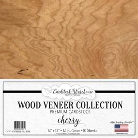 img 4 attached to 🍒 Premium Cherry Wood Veneer Cardstock Paper - 12x12 - .012 Thickness - 10 Sheets by Cardstock Warehouse