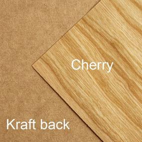 img 2 attached to 🍒 Premium Cherry Wood Veneer Cardstock Paper - 12x12 - .012 Thickness - 10 Sheets by Cardstock Warehouse