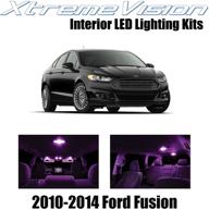 xtremevision interior led for ford fusion 2010-2014 (5 pieces) pink interior led kit installation tool logo