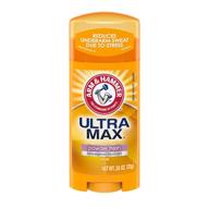 🌿 arm & hammer ultra max deodorant - powder fresh - solid oval (pack of 6) | natural deodorizers logo