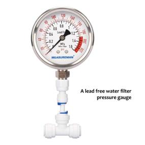 img 2 attached to 📏✅ MEASUREMAN Glycerin Pressure Purified Connection: High Precision Instrument for Accurate Pressure Measurement