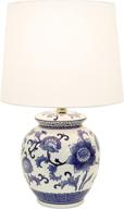 💙 tl14119 blue and white ceramic table lamp by décor therapy логотип