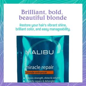 img 1 attached to 💆 Malibu C Miracle Repair Wellness Reconstructor Review: 0.4 Fl Oz Deep Conditioning Treatment for Hair