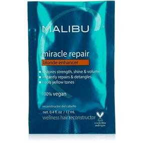 img 4 attached to 💆 Malibu C Miracle Repair Wellness Reconstructor Review: 0.4 Fl Oz Deep Conditioning Treatment for Hair