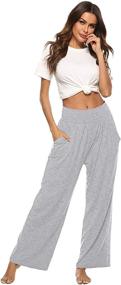 img 1 attached to 👖 ZJCT Womens Yoga Sweatpants: Comfy, Casual, Wide Leg Joggers with Pockets