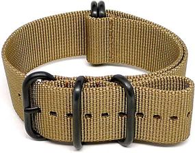 img 4 attached to DaLuca Ballistic Nylon Military Watch Bands for Women's Watches: Durable and Stylish