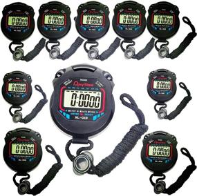 img 3 attached to ⏱️ FomaTrade Waterproof Stopwatch Pack - 10pcs Digital Handheld Multi-Function Chronograph Sports Stopwatch with Large Display