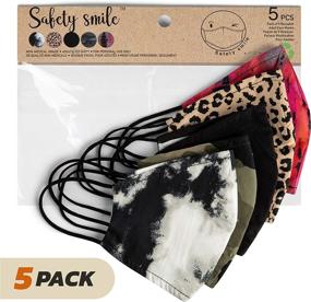 img 2 attached to Safety 5 Pack Fashion Prints Reusable