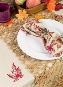 img 2 attached to 🍂 Washable Tablecloth Holidays Thanksgiving: A DII Must-Have for Effortless Clean-up and Festive Décor