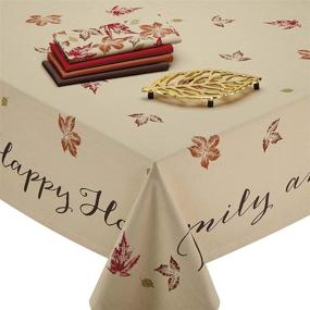 img 3 attached to 🍂 Washable Tablecloth Holidays Thanksgiving: A DII Must-Have for Effortless Clean-up and Festive Décor