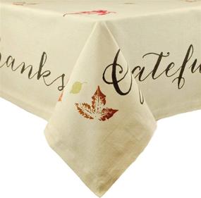 img 4 attached to 🍂 Washable Tablecloth Holidays Thanksgiving: A DII Must-Have for Effortless Clean-up and Festive Décor