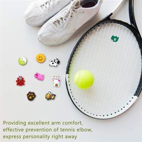 img 1 attached to 🎾 Enhance Your Game with Outus 21 Pieces Tennis Racket Vibration Dampener: Ultimate Shock Absorption and Comfort for Racquetball