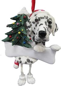 img 2 attached to Dalmatian Ornament Dangling Personalized Christmas
