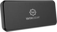 📱 wixgear rectangle flat dashboard magnetic phone car mount holder with extra strong 10 magnets - universal stick on for cell phones and mini tablets logo