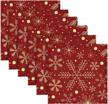 senya christmas napkins snowflakes polyester kitchen & dining logo