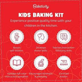 img 1 attached to 🍪 Baketivity Kids Baking Kit with Highlights Magazine Booklet: Kindness Themed Baking Set for DIY Arts and Crafts, Heart Shaped Sprinkle Cookies, Kosher - Shop Now!