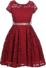 img 4 attached to BluNight Collection Dresses - Burgundy Girls' Clothing 19JK88S