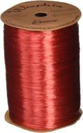 berwick 7500063 wraphia pearlized rayon craft ribbon: 100-yard spool in elegant imperial red shade logo