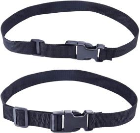 img 3 attached to 🔗 Livder 1 Inch Polypropylene Webbing Strap Band: 16 Yards and 16 Set 1 Inch Side Release Plastic Buckles - Black