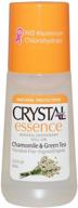 🌿 2-pack crystal deodorant essence roll-on 2.25oz with chamomile and green tea logo
