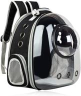 🐶 airline approved portable travel pet carrier backpack for small dogs cats - expandable space capsule bubble design, ideal for hiking & outdoor use logo