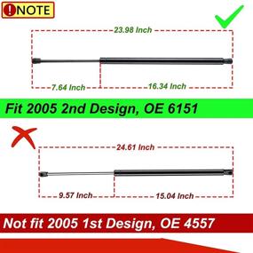 img 3 attached to 🚪 Пара задних газонаполненных опор крышки багажника замена амортизаторов для Chevy Suburban 1500 Tahoe GMC Yukon