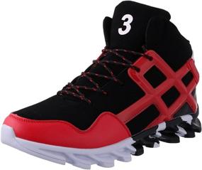 img 3 attached to 👟 Stylish High Top Sneakers for Men: Joomra's Athletic-Inspired Shoes