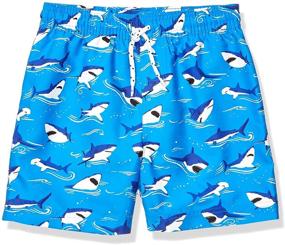 img 3 attached to Shark Little Trunks Boys' Clothing by Spotted Zebra