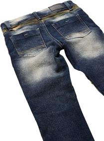 img 2 attached to 👖 Premium Stretch Biker Denim Jeans for Boys - Southpole Little Clothing