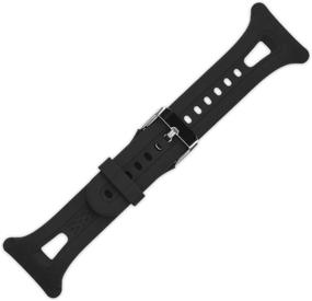 img 2 attached to 👉 Premium Replacement Silicone Strap for Garmin Forerunner 10/15 - Black Watch Band by kwmobile
