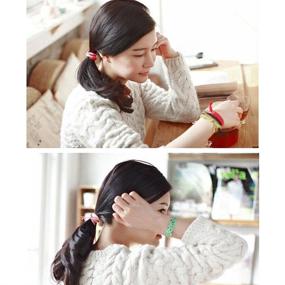 img 1 attached to 💁 Stylish and Stretchy 30-Pack: Fashion Braided Hair Ties for Women – Must-Have Hair Accessories for Ponytails!