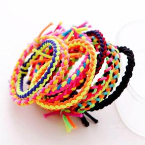 img 3 attached to 💁 Stylish and Stretchy 30-Pack: Fashion Braided Hair Ties for Women – Must-Have Hair Accessories for Ponytails!