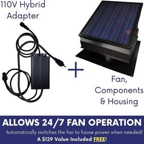 img 2 attached to 🌞 Remington Solar Builder Series: Powerful 40-Watt Solar Attic Fan with Nighttime Operation and Weather Resilience