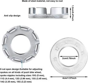 img 1 attached to 🔧 Complete 5-Piece Spoke Tool Kit: Inclusive of 8-Cut Open Bicycle Spoke Wrench, Rubber Handle Bike Spoke Wrench, Tire Lever, Y-Type Hex Wrench, and Y-Type Socket Wrench