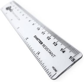 img 1 attached to 📏 Monster Stationery: Durable Transparent Shatter Resistant Test, Measure & Inspect Tools