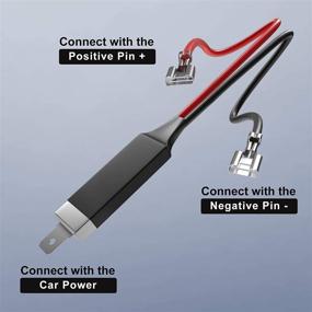 img 2 attached to Адаптер разъема для мужского разъема H1 LED-фары с одиночным диодным преобразователем, шлейфом для подключения проводов и удлинителем разъема для фар. Линии кабеля для колесных тормозных механизмов и аксессуаров - Упаковка из 2 шт.