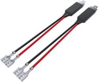 адаптер разъема для мужского разъема h1 led-фары с одиночным диодным преобразователем, шлейфом для подключения проводов и удлинителем разъема для фар. линии кабеля для колесных тормозных механизмов и аксессуаров - упаковка из 2 шт. логотип