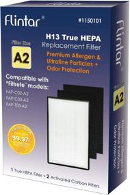 img 3 attached to Flintar Type A2 H13 True HEPA Replacement Filter for Filtrete Air Purifiers - Part # 1150101, Filter A2, 1-Pack