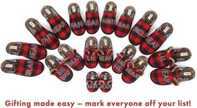 img 1 attached to Dearfoams Family Buffalo Slipper Toddlers Boys' Shoes ~ Slippers