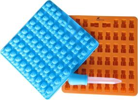 img 3 attached to 🐻 53 Cavity Silicone Gummy Bear Mold - Set of 2 with Dropper for Making Gummy Candy and Chocolate - Perfect for Fun and Interactive Activities with Your Kids