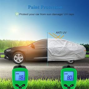 img 3 attached to 🚗 Morhept Car Cover: Waterproof & All-Weather Protection for Sedan (194"-208")