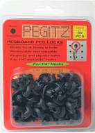 🔒 pegitz pegboard locks inch black: secure your pegboard accessories with style логотип