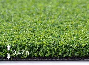 img 1 attached to 🏌️ Enhance Your Golf Skills with the Green Long Challenging Putter: Indoor/Outdoor Golf Putting Green/Mat and Training Mat with Artificial Grass for Golf, Baseball, and Football