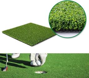 img 3 attached to 🏌️ Enhance Your Golf Skills with the Green Long Challenging Putter: Indoor/Outdoor Golf Putting Green/Mat and Training Mat with Artificial Grass for Golf, Baseball, and Football