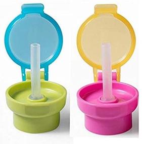 img 1 attached to 🚰 Leak-proof Twist Cap with Attached Straw for On-the-go Beverages