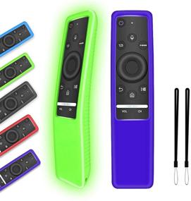 img 4 attached to 📺 [2 Pack] Glowing Silicone Protective Case for Samsung Smart TV Remote Controller BN59 Series"