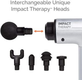 img 2 attached to 💆 truRelief™ Percussive Massage Gun by truMedic - Deep Tissue Massage Gun for Sore Muscle Relief - 4-Speed Massager, 5 Interchangeable Heads, Cordless & Rechargeable