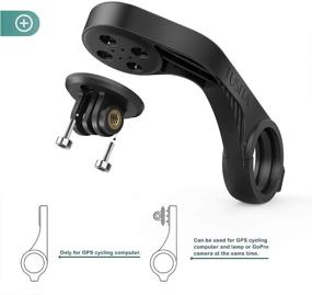 img 3 attached to TUSITA Out Front Mount for Garmin Edge GPS Bike Computer - Compatible with XOSS G/G+, Varia RTL510 Radar - Cycling Handlebar 25.4mm 31.8mm - Light Holder Camera Bracket - Extended Mount for Road MTB Accessories